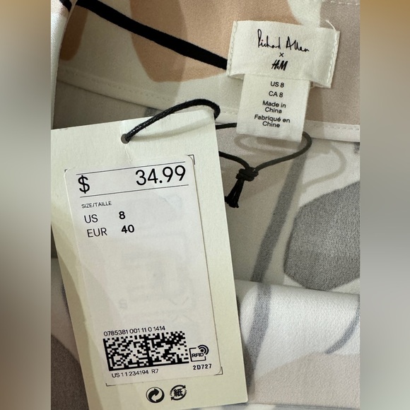 NEW H&M Richard Allen A line skirt, size 8 - Picture 6 of 12